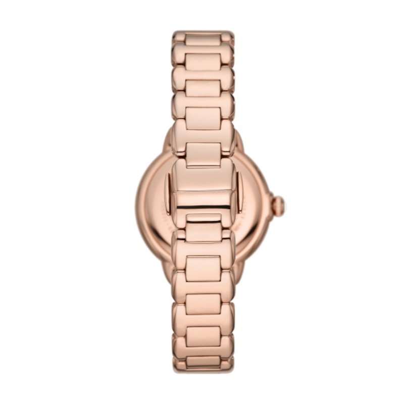 Emporio Armani Ladies' Rose Gold Tone Steel Bracelet Watch