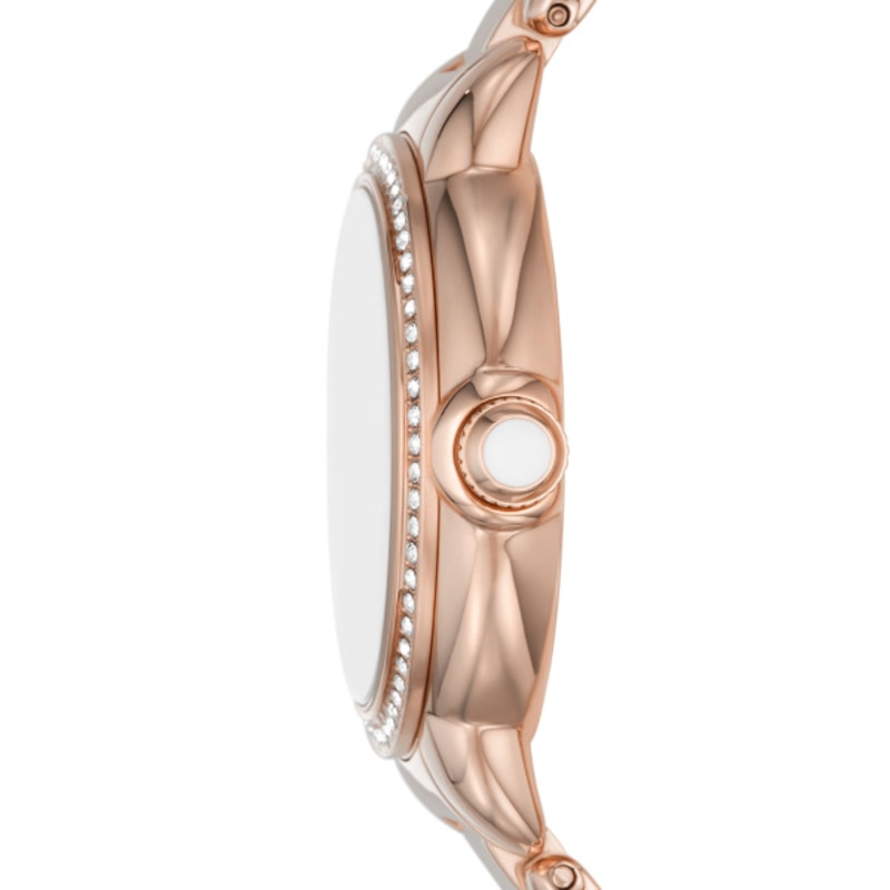 Emporio Armani Ladies' Rose Gold Tone Steel Bracelet Watch