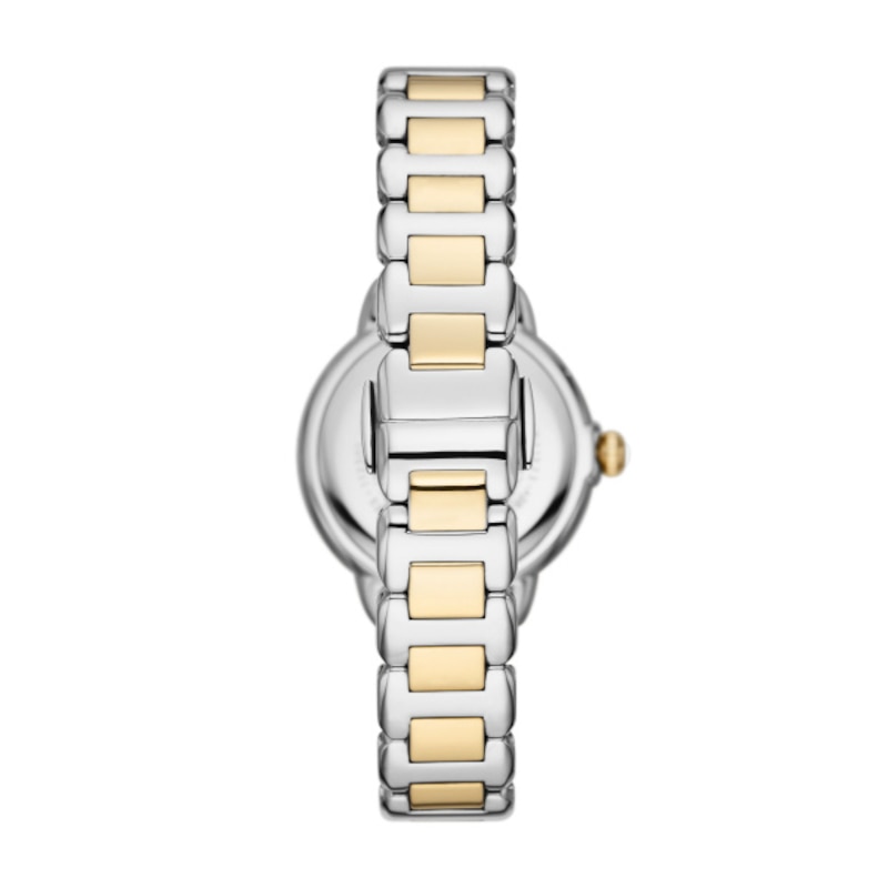 Emporio Armani Ladies' Crystal Two Tone Stainless Steel Watch
