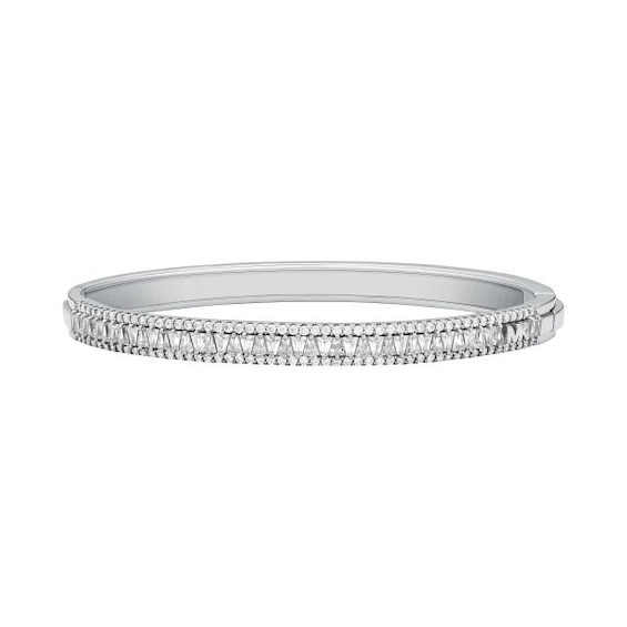 Michael Kors Brilliance Silver Cubic Zirconia Bangle