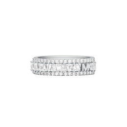 Michael Kors Brilliance Silver Cubic Zirconia Ring (Size M)