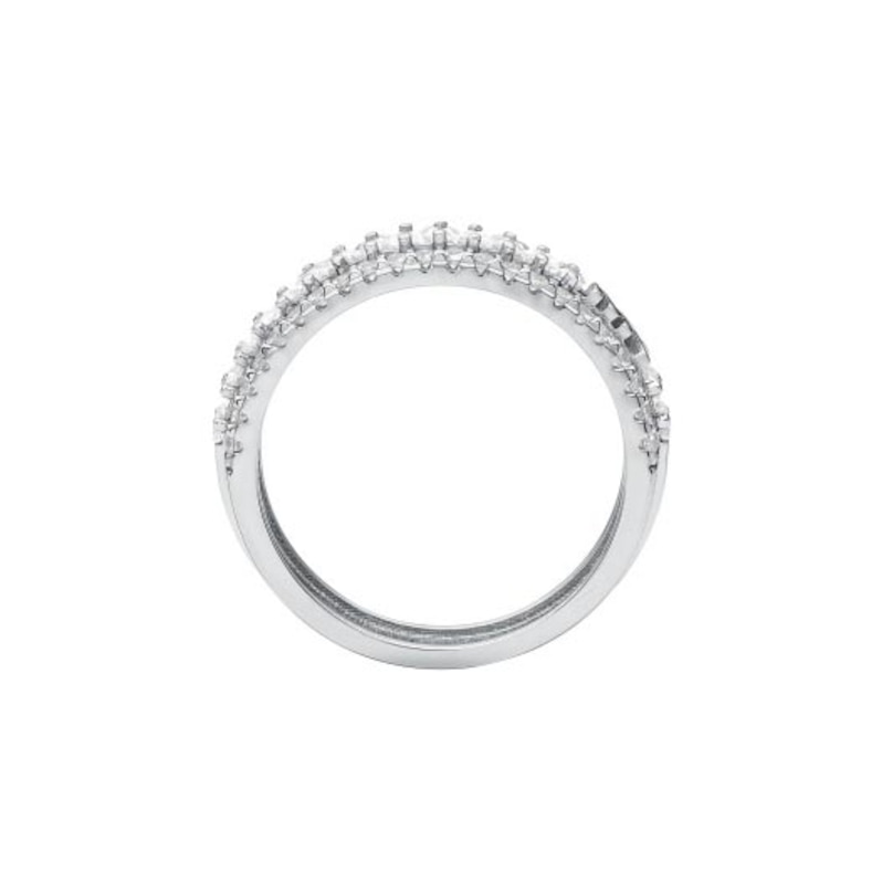 Main Image 3 of Michael Kors Brilliance Silver Cubic Zirconia Ring (Size Small)