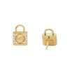 Thumbnail Image 1 of Michael Kors Gold-Tone Cubic Zirconia Padlock Stud Earrings
