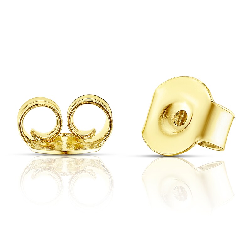 9ct Yellow Gold 0.10ct Diamond Twist Heart Earrings