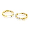 Thumbnail Image 2 of 9ct Yellow Gold 0.10ct Diamond Twist Hoop Earrings
