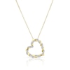 Thumbnail Image 1 of 9ct Yellow Gold 0.15ct Diamond Twist Heart Pendant