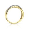 Thumbnail Image 2 of 9ct Yellow Gold 0.20ct Diamond Crossover Ring
