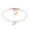 Thumbnail Image 0 of Emporio Armani Rose Gold-Tone 7 Inch Cubic Zirconia Charm Bracelet