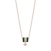 Thumbnail Image 0 of Emporio Armani Rose Gold Plated Green Malachite CZ Necklace