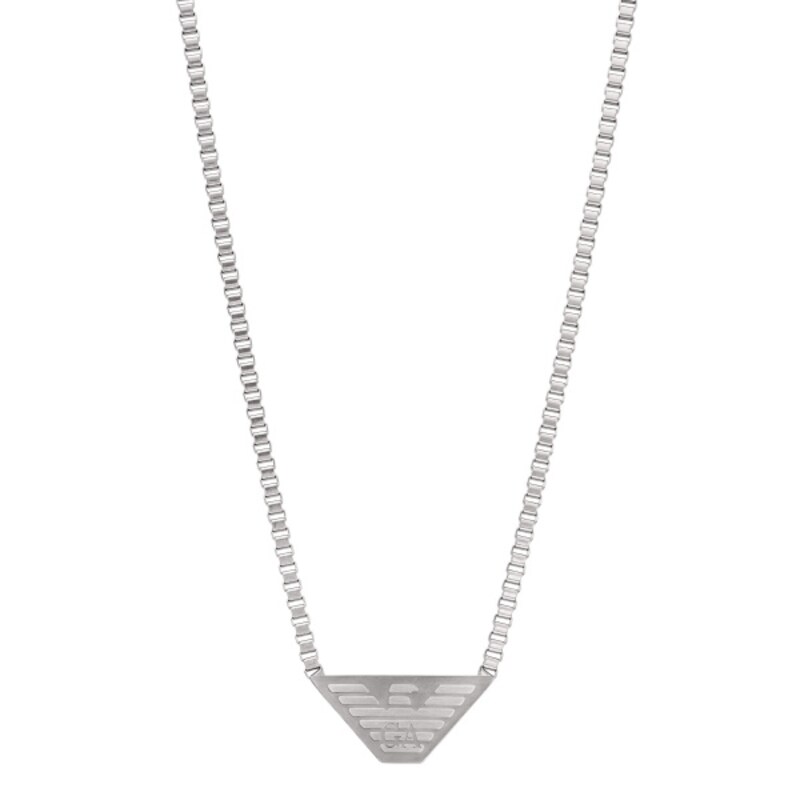 Emporio Armani Men's Stainless Steel EA Logo Necklace