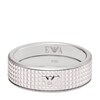 Thumbnail Image 1 of Emporio Armani Men's Stainless Steel Textured Ring Size Small