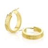 Thumbnail Image 0 of 9ct Yellow Gold Greek Key Hoop Earrings