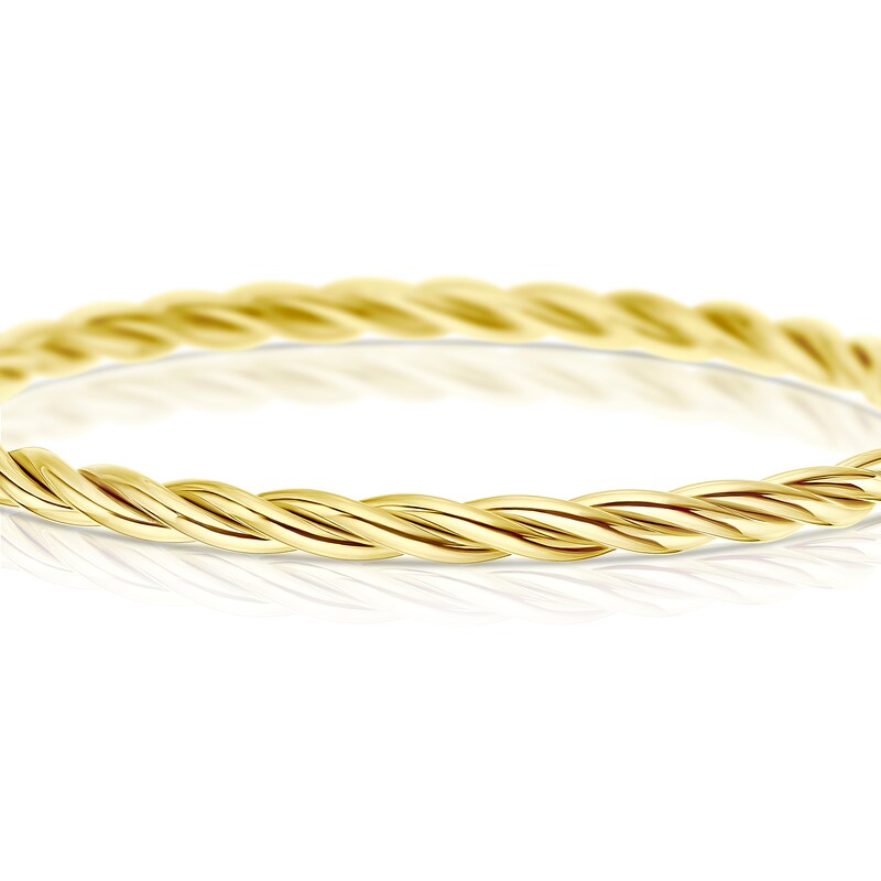 9ct Yellow Gold Twist Bangle