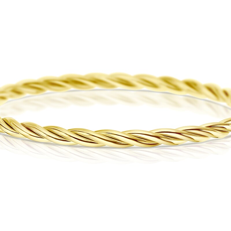 9ct Yellow Gold Twist Bangle