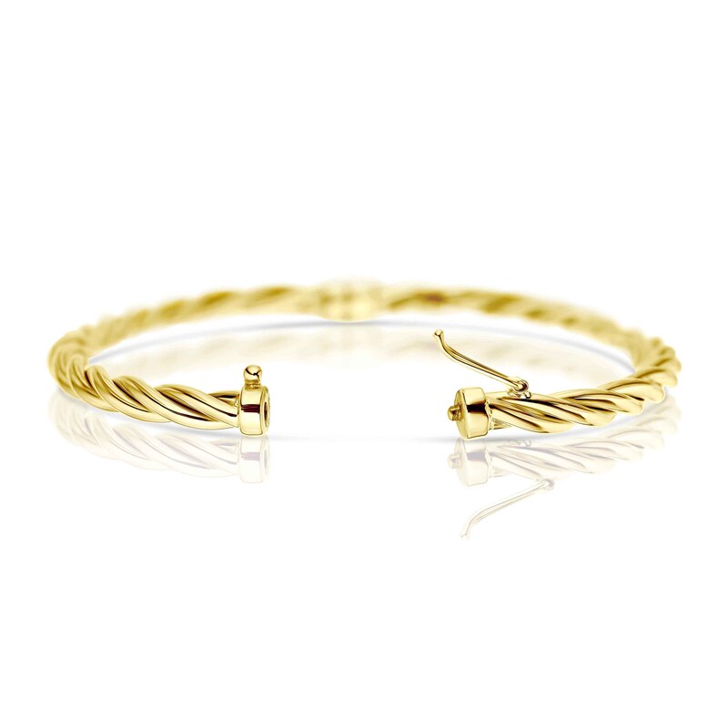 9ct Yellow Gold Twist Bangle