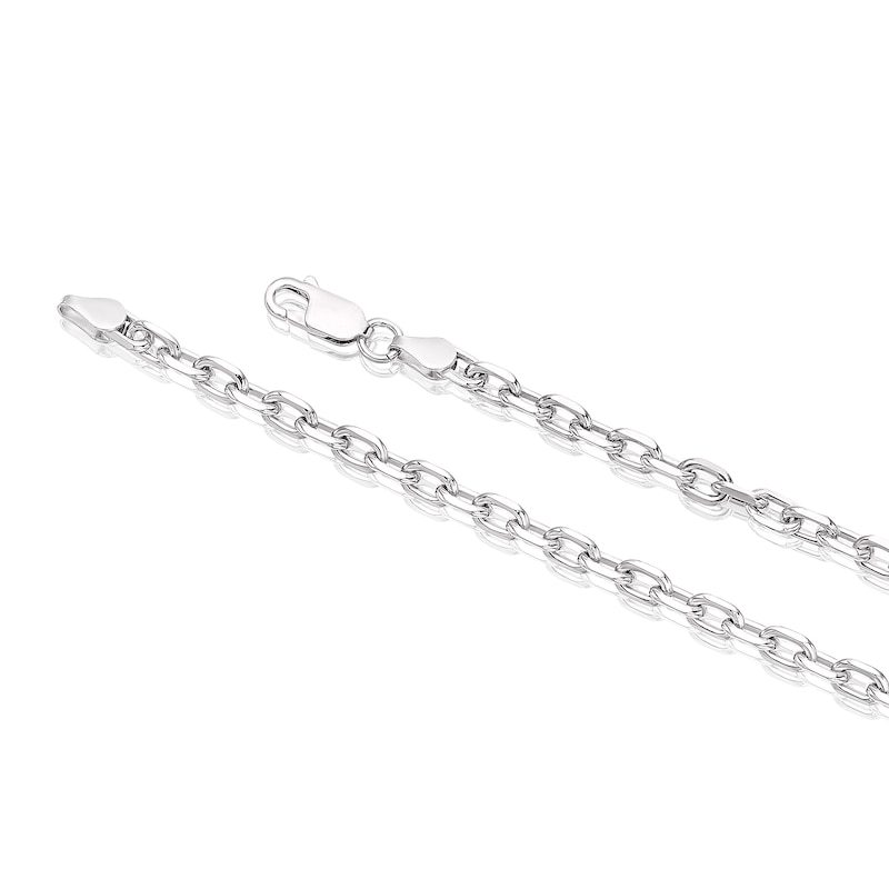Men's Sterling Silver Flat Edge Cable Chain Necklace
