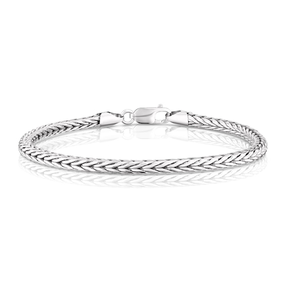 Men's Sterling Silver Foxtail Chain Bracelet Ernest Jones