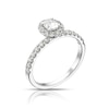 Thumbnail Image 1 of 18ct White Gold 0.75ct Total Diamond Oval Halo Ring