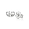Thumbnail Image 1 of 9ct White Gold Pearl & Diamond Swirl Stud Earrings