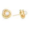 Thumbnail Image 0 of 9ct Yellow Gold Pearl Knot Stud Earrings