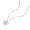 Thumbnail Image 2 of 9ct White Gold 0.15ct Diamond Starburst Pendant