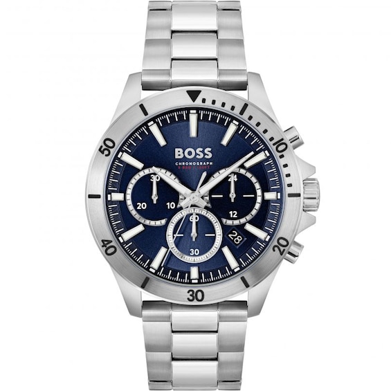 Boss Troper Chronograph Quartz 44mm Mens Watch Blue - Image 7