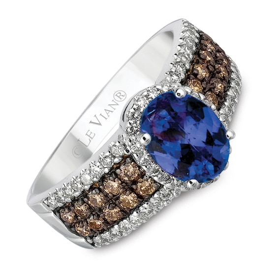 Le Vian 14ct Gold Blueberry Tanzanite and 0.45ct Diamond Ring