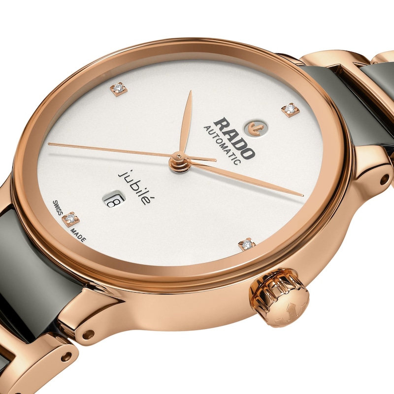Rado Centrix Ladies' Brown High-Tech Ceramic & Steel Bracelet Watch