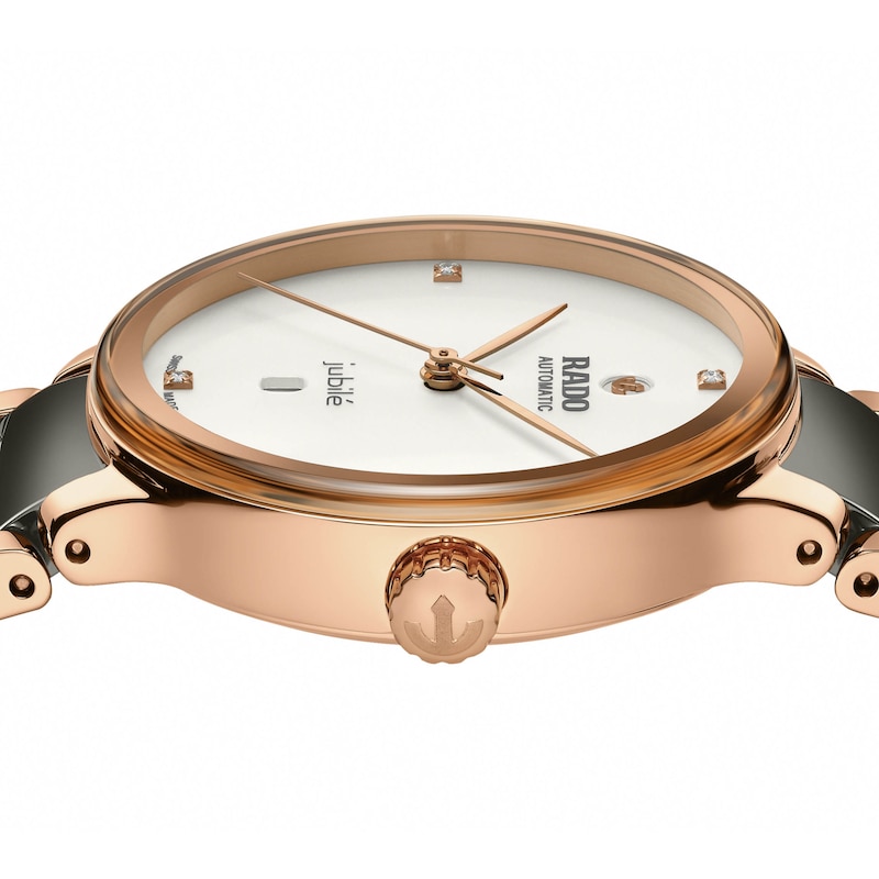 Rado Centrix Ladies' Brown High-Tech Ceramic & Steel Bracelet Watch