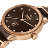 Thumbnail Image 1 of Rado Centrix Ladies' Brown & Rose Gold-Tone Bracelet Watch