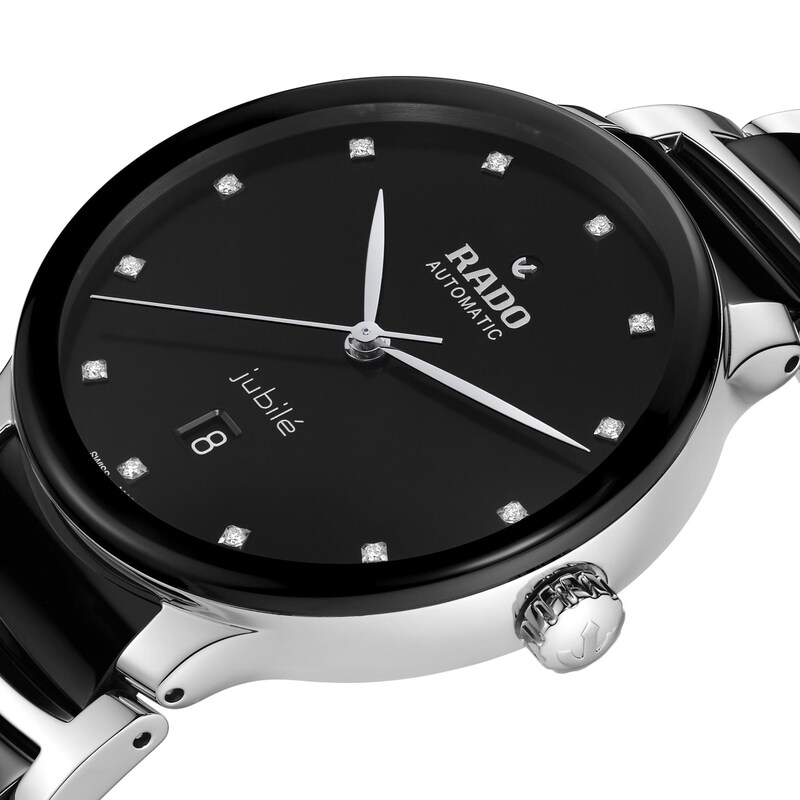 Main Image 2 of Rado Centrix Diamond Stainless Steel & Ceramic Watch