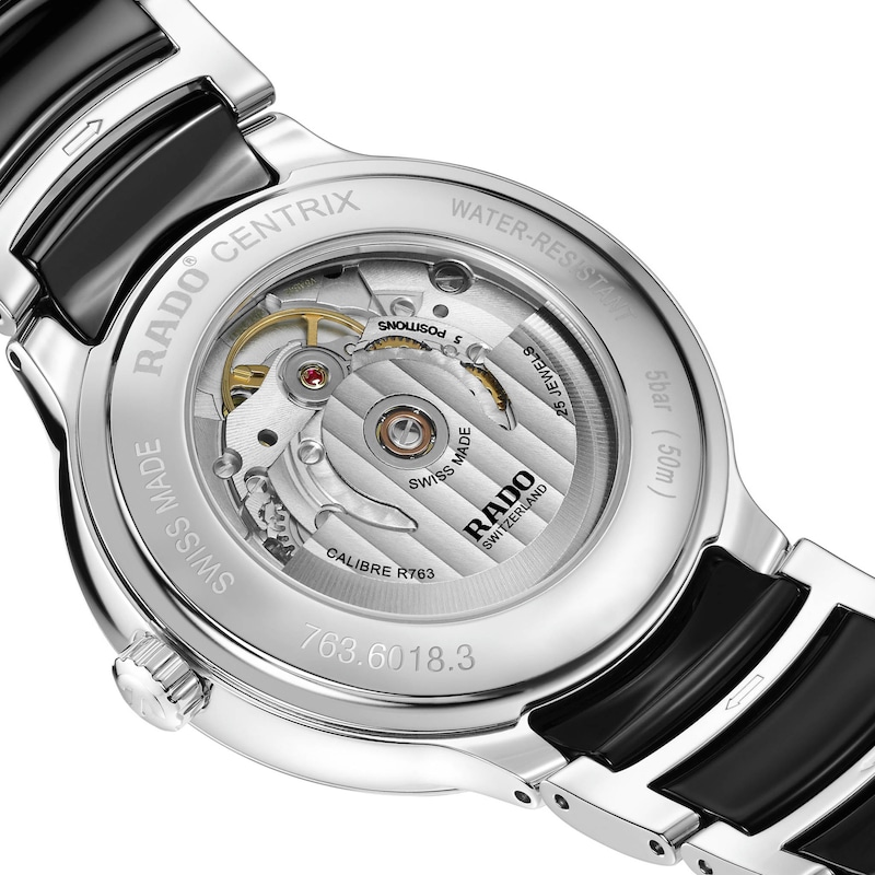 Main Image 4 of Rado Centrix Diamond Stainless Steel & Ceramic Watch