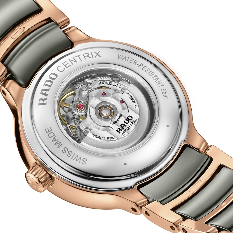 Rado Centrix Ladies' Brown Ceramic & Steel Bracelet Watch