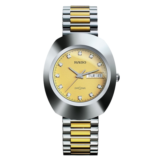 Rado Diastar Crystal Two Tone Bracelet Watch
