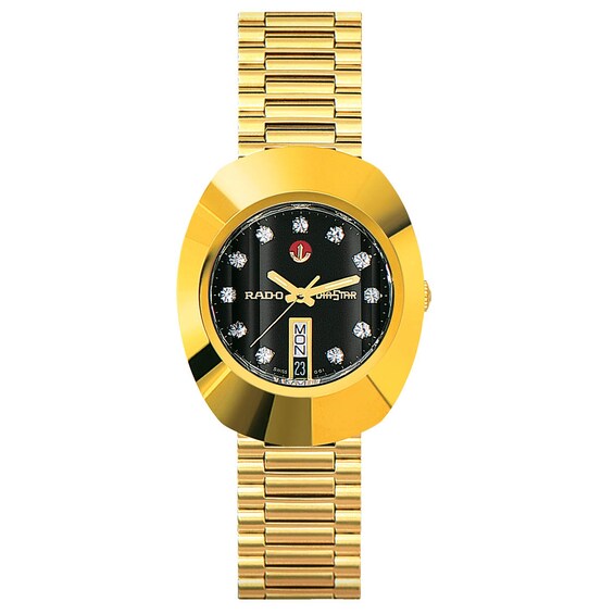 Rado Diastar Crystal Gold Tone Bracelet Watch