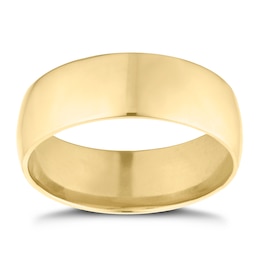 9ct Yellow Gold 7mm Extra Heavyweight Court Ring