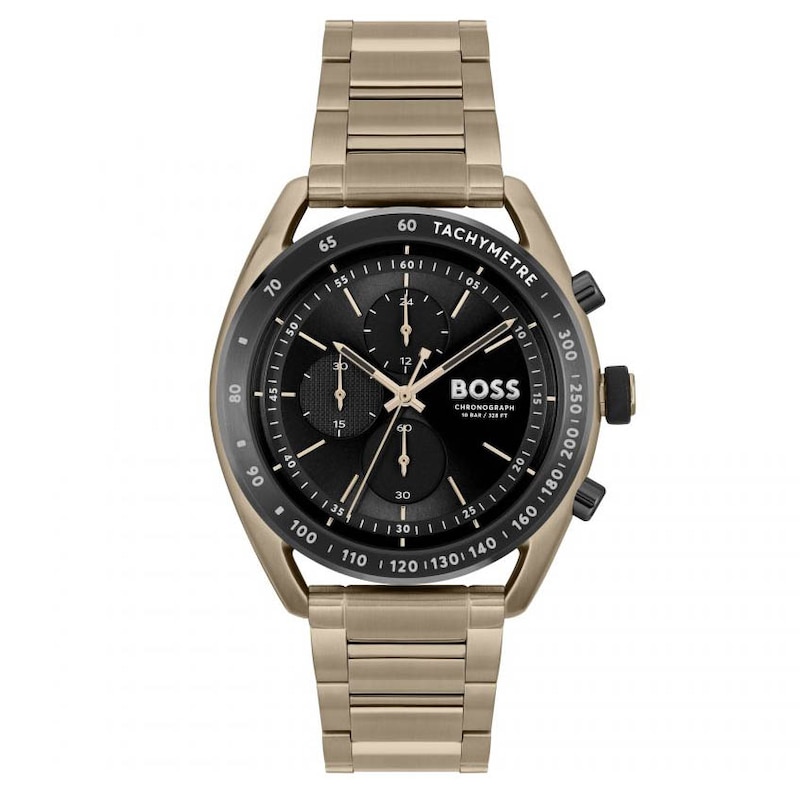 BOSS Center Court Men's Bronze-Tone Bracelet Watch