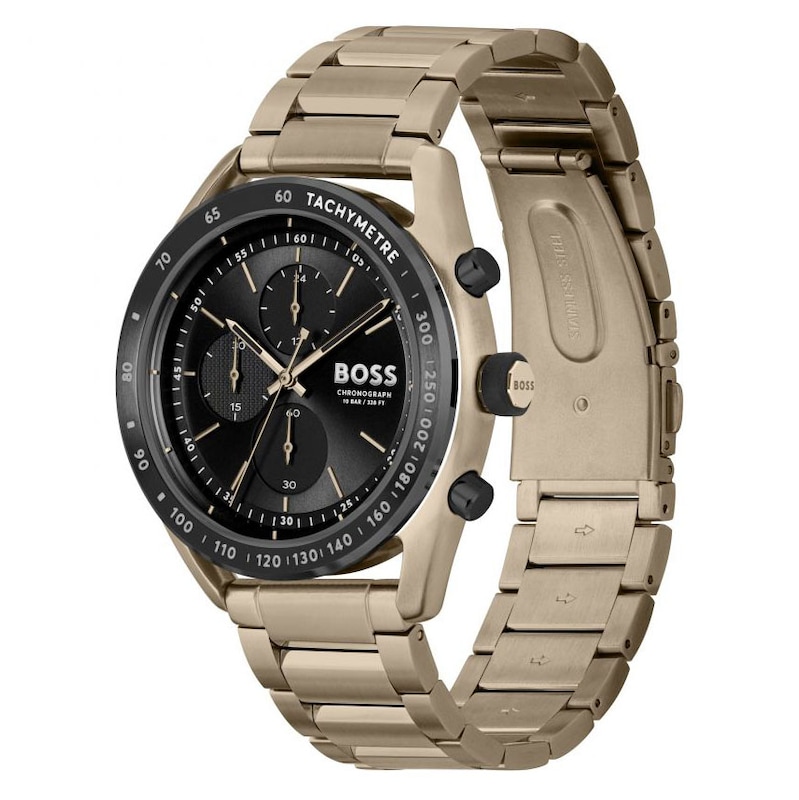 BOSS Center Court Men's Bronze-Tone Bracelet Watch