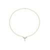 Thumbnail Image 1 of 9ct White Gold Cultured Freshwater Pearl & Diamond Necklace