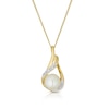 Thumbnail Image 0 of 9ct Gold Cultured Freshwater Pearl & Diamond Pendant