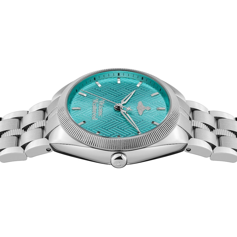 Vivienne Westwood The Mews Blue Dial & Stainless Steel Watch