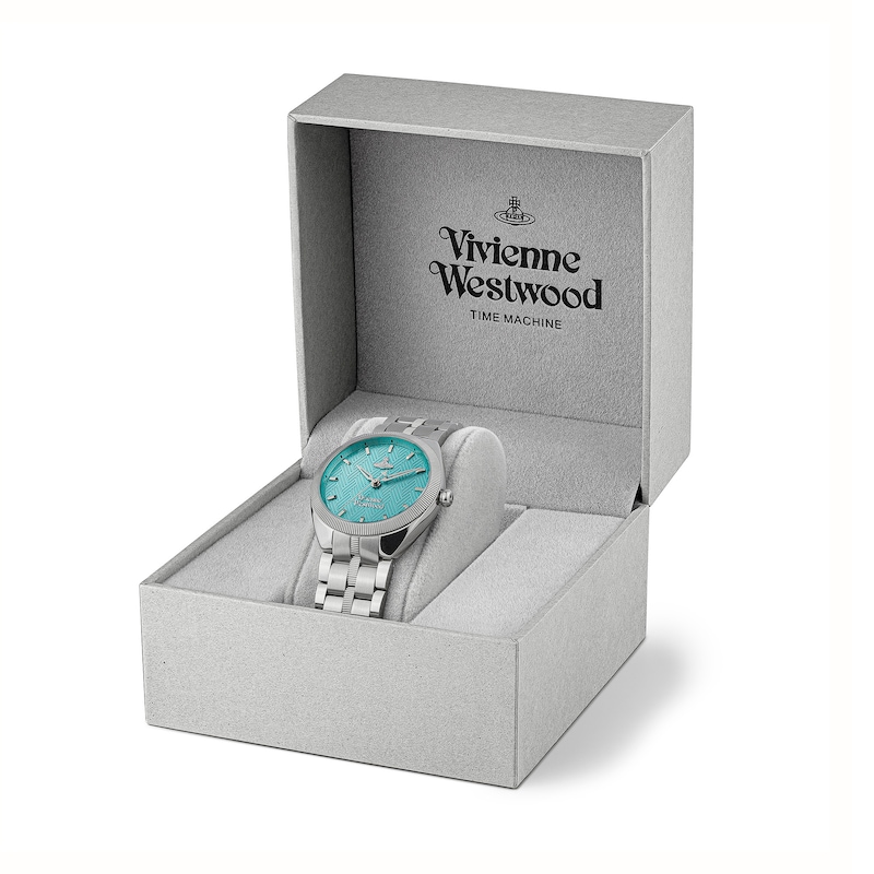 Vivienne Westwood The Mews Blue Dial & Stainless Steel Watch