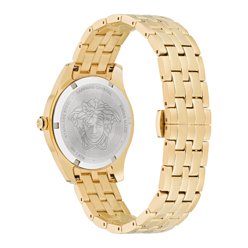 Versace Greca Time Ladies' Gold-Tone Bracelet Watch