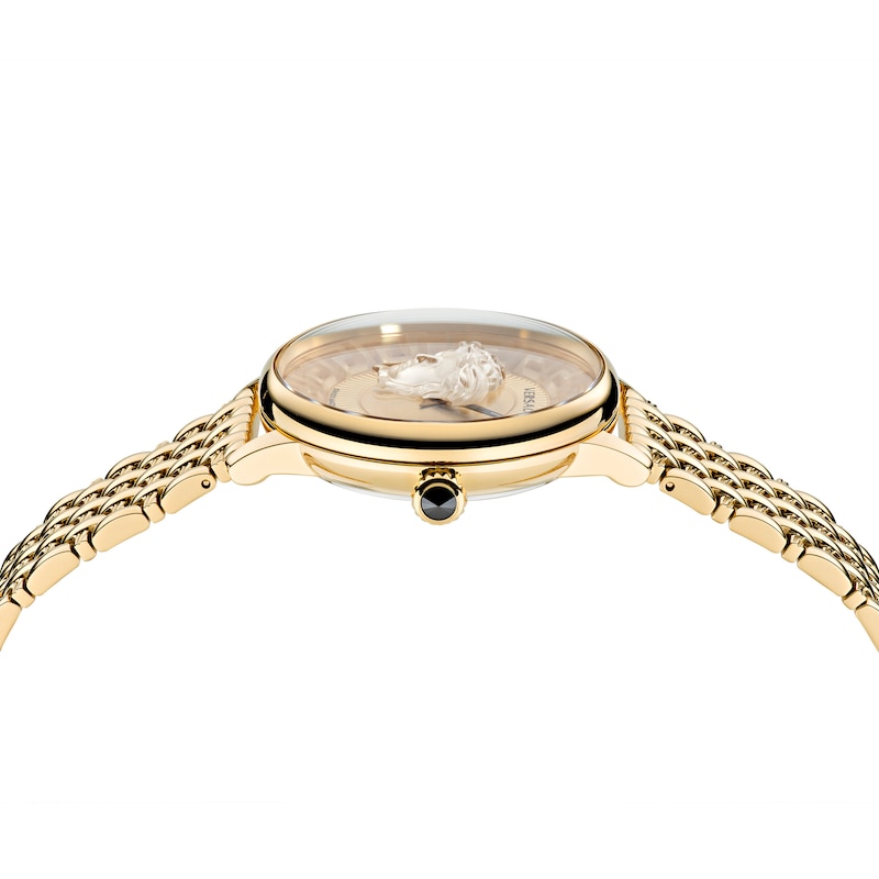 Versace Medusa Ladies' Gold-Tone Bracelet Watch