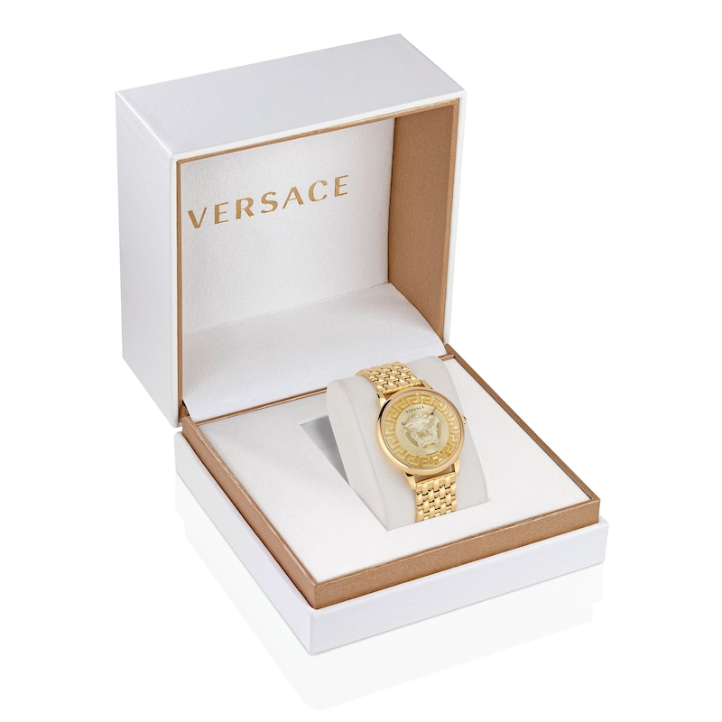 Versace Medusa Ladies' Gold-Tone Bracelet Watch