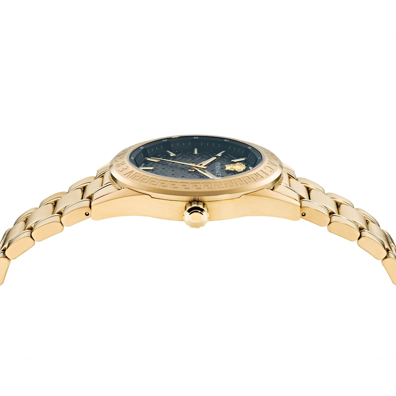 Versace V-Code Men's Gold-Tone Bracelet Watch