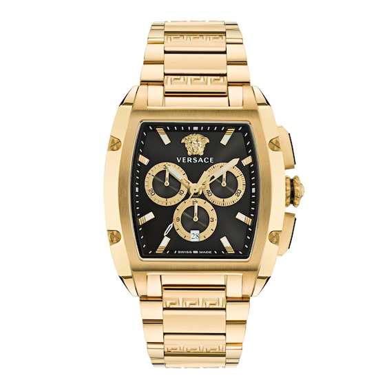 Men's Versace Domnius Gold Tone Bracelet Watch