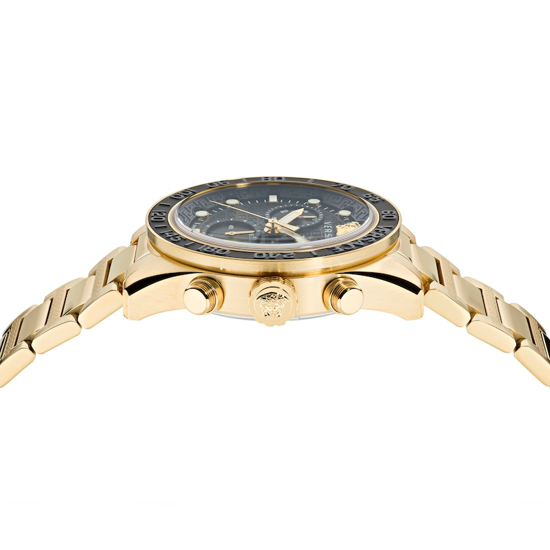 Versace Greca Dome Men's Gold-Tone Bracelet Watch