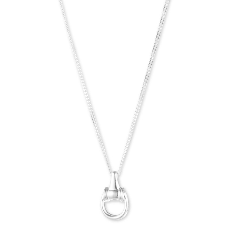 Main Image 1 of Lauren Ralph Lauren Sterling Silver Horse Bit Chain Pendant