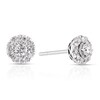 Thumbnail Image 1 of 9ct White Gold 0.40ct Diamond Round Halo Stud Earrings